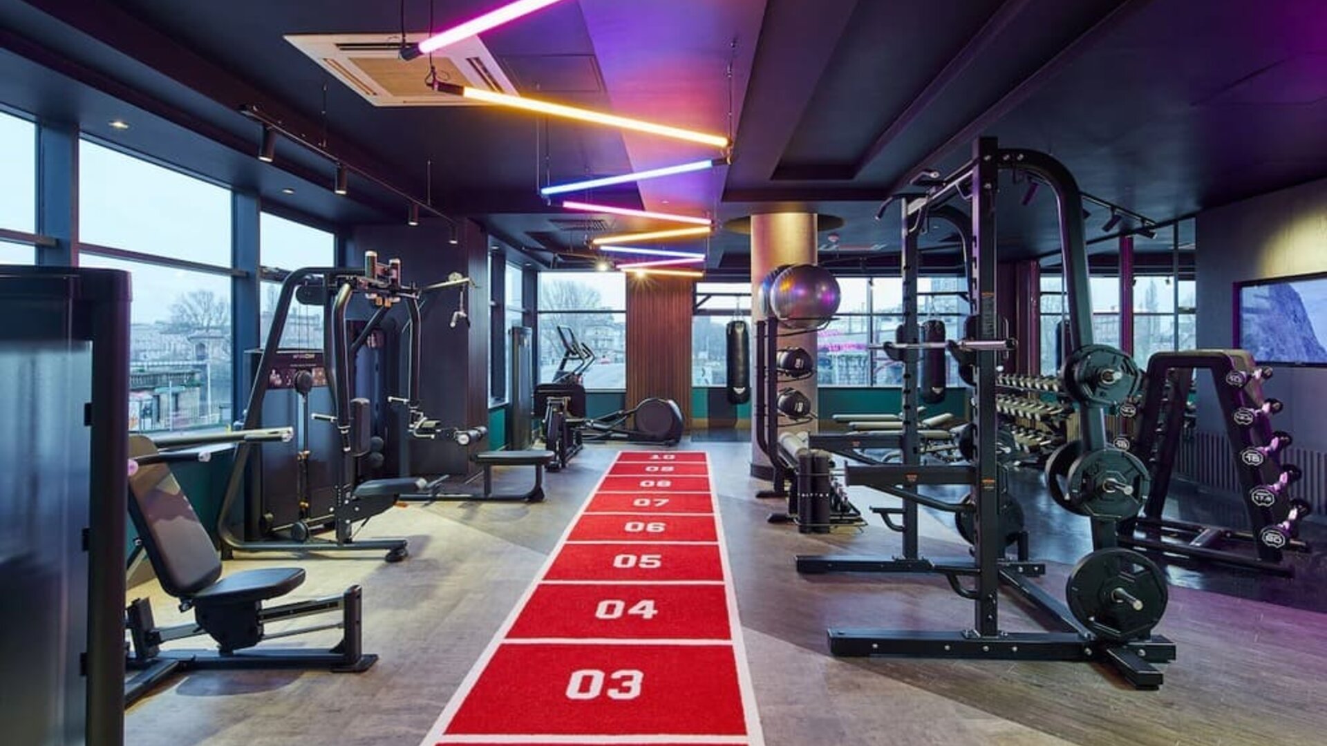 Fitness center available at Leonardo Royal Hotel Glasgow.