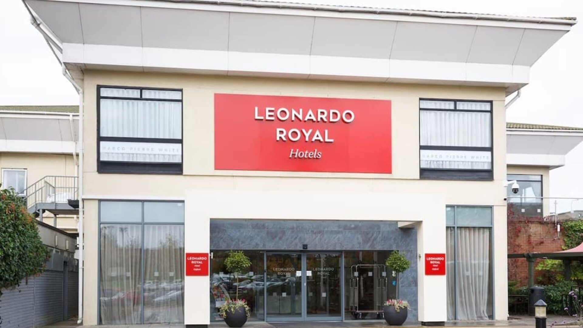Hotel exterior at Leonardo Royal Hotel Oxford.