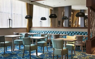 Hotel dining area at Leonardo Hotel Middlesbrough.
