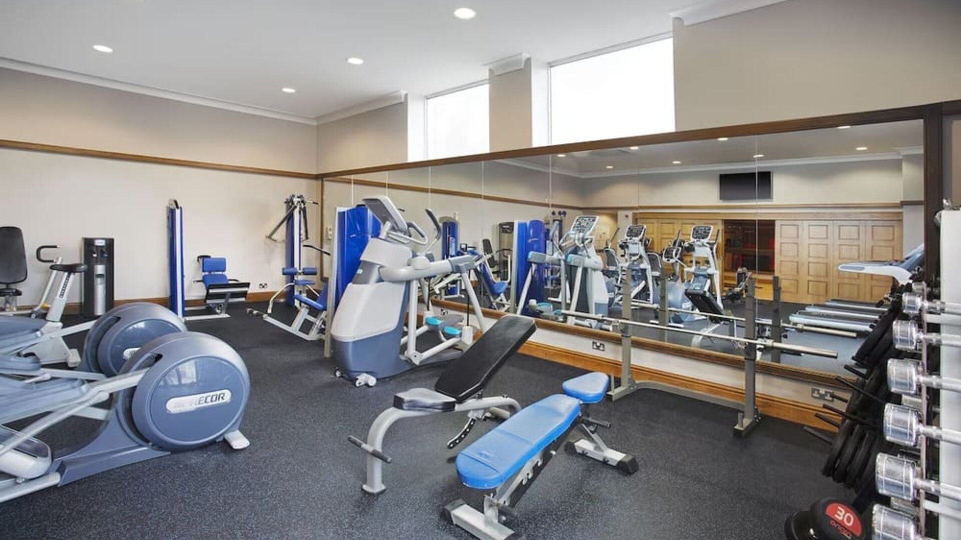 Fitness center at Leonardo Hotel Inverness.