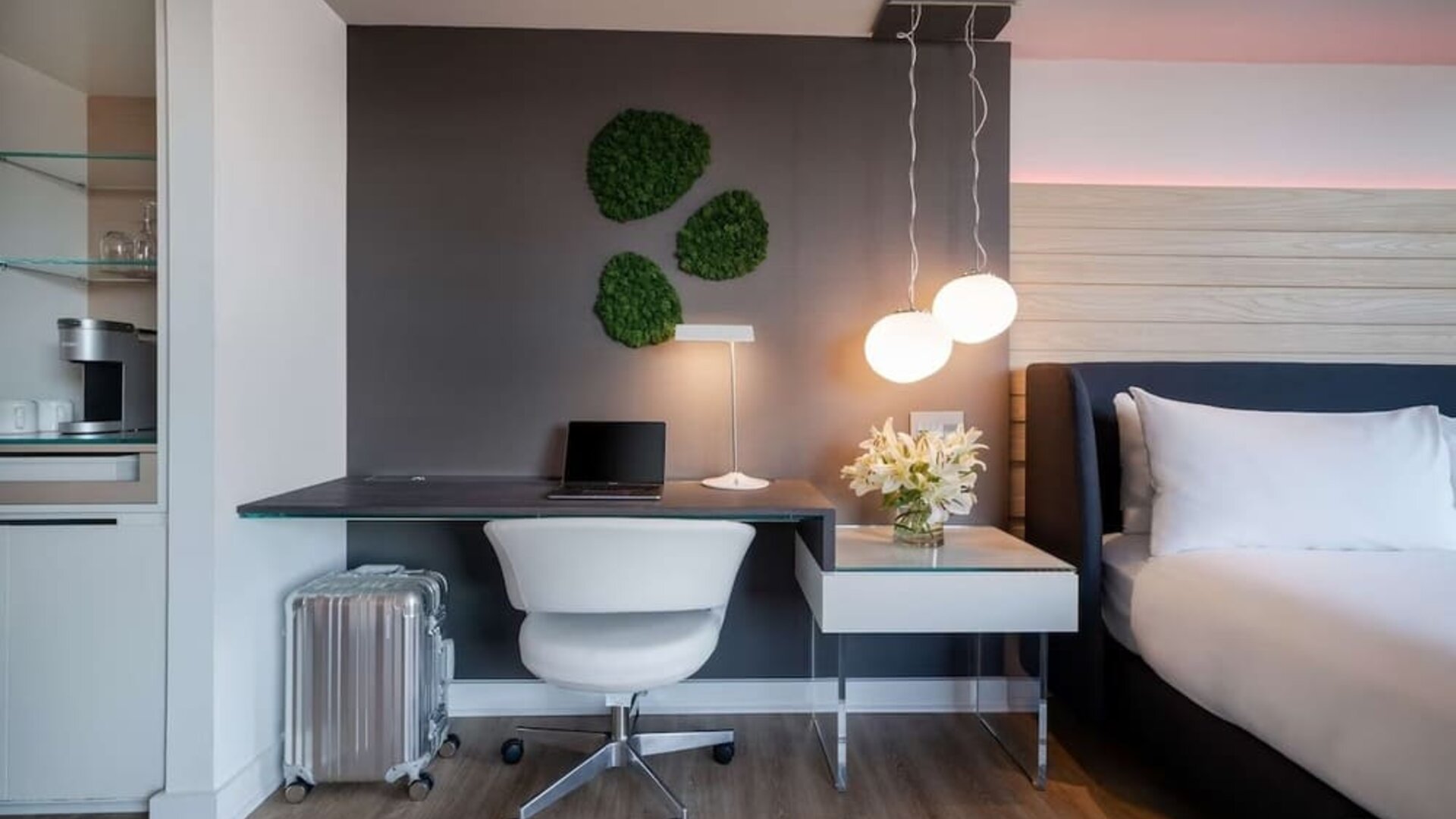 Hotel room work space at Hotel Zena Washington DC.