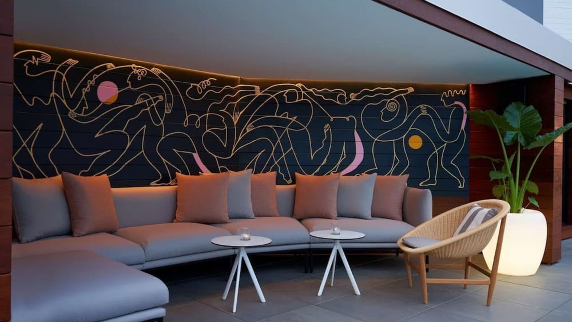 Hotel lounge at Hotel Zena Washington DC.