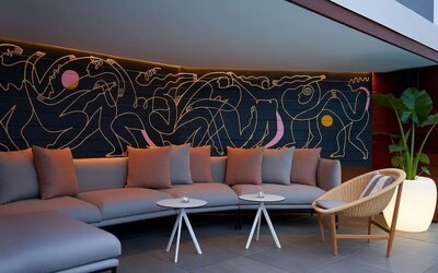 Hotel lounge at Hotel Zena Washington DC.