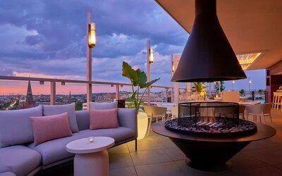Hotel rooftop at Hotel Zena Washington DC.