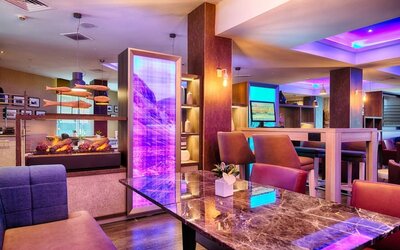 Business center at Leonardo Royal Hotel Edinburgh Haymarket. 