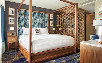 Romantic day use room with work desk at NYX Dublin Christchurch.