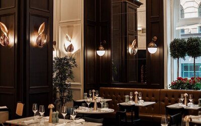 Dining area perfect for coworking at The Midland - A Leonardo Royal Hotel.