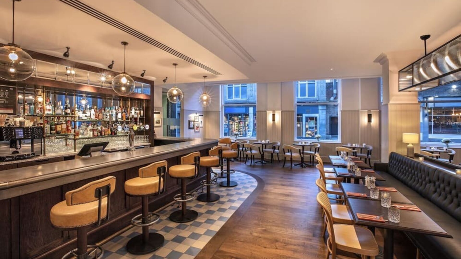 Dining room at Leonardo Hotel Cardiff.