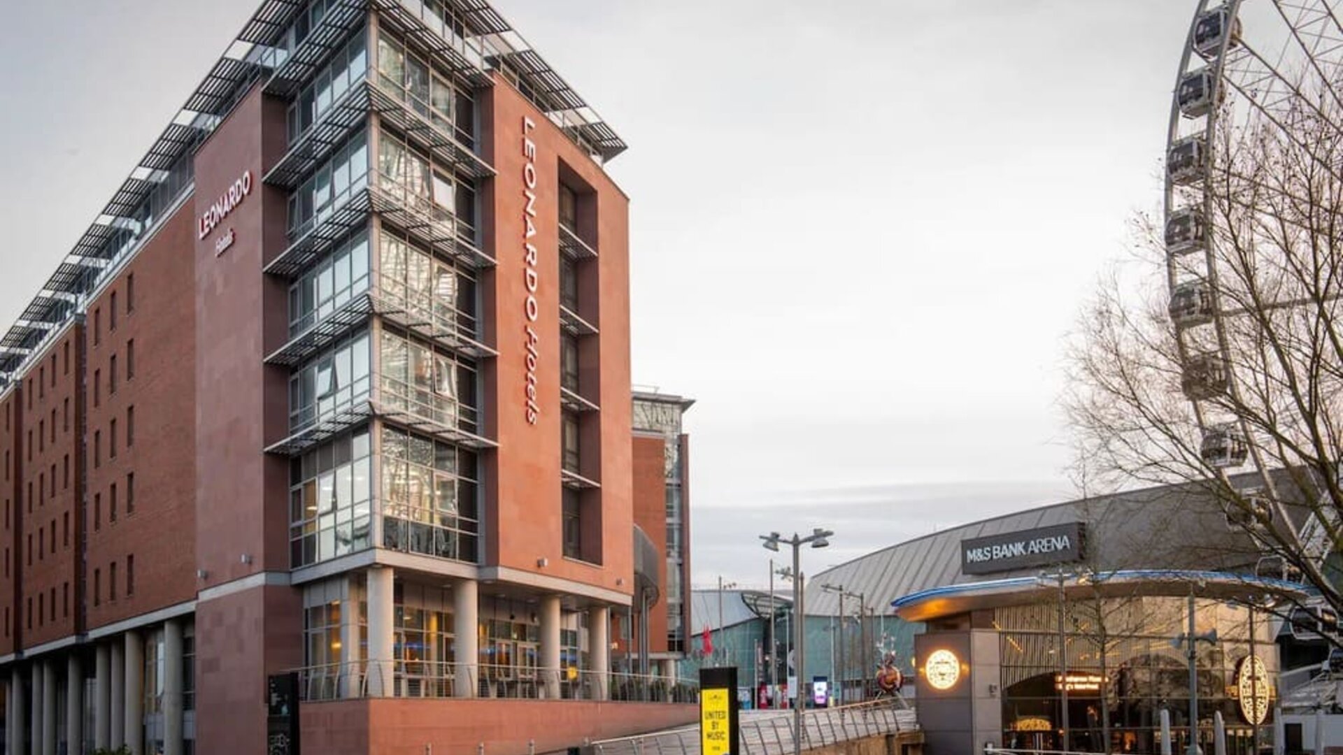 Hotel exterior at Leonardo Hotel Liverpool.