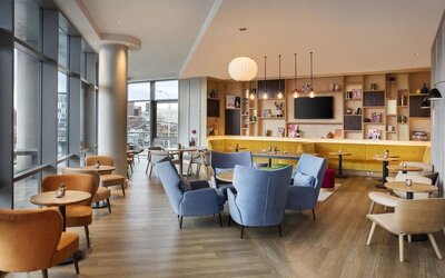 More seats available beside hotel bar at Leonardo Hotel Liverpool.