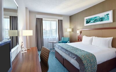 Day use room with work desk at Leonardo Hotel Milton Keynes.
