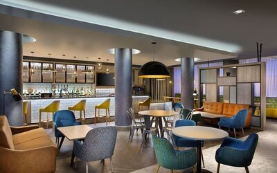 Dining area at Leonardo Hotel Swindon.