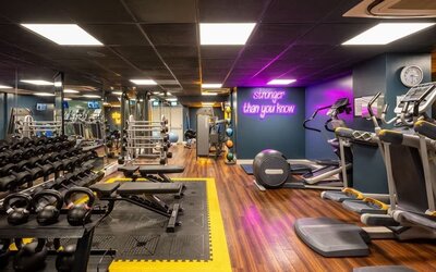 Hotel gym at Leonardo Royal Hotel Brighton Waterfront.