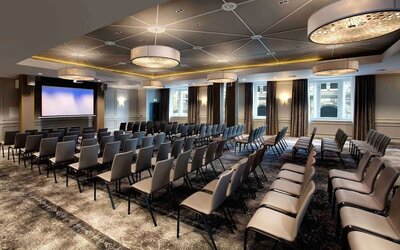 Conference room at Hilton Edinburgh Carlton.