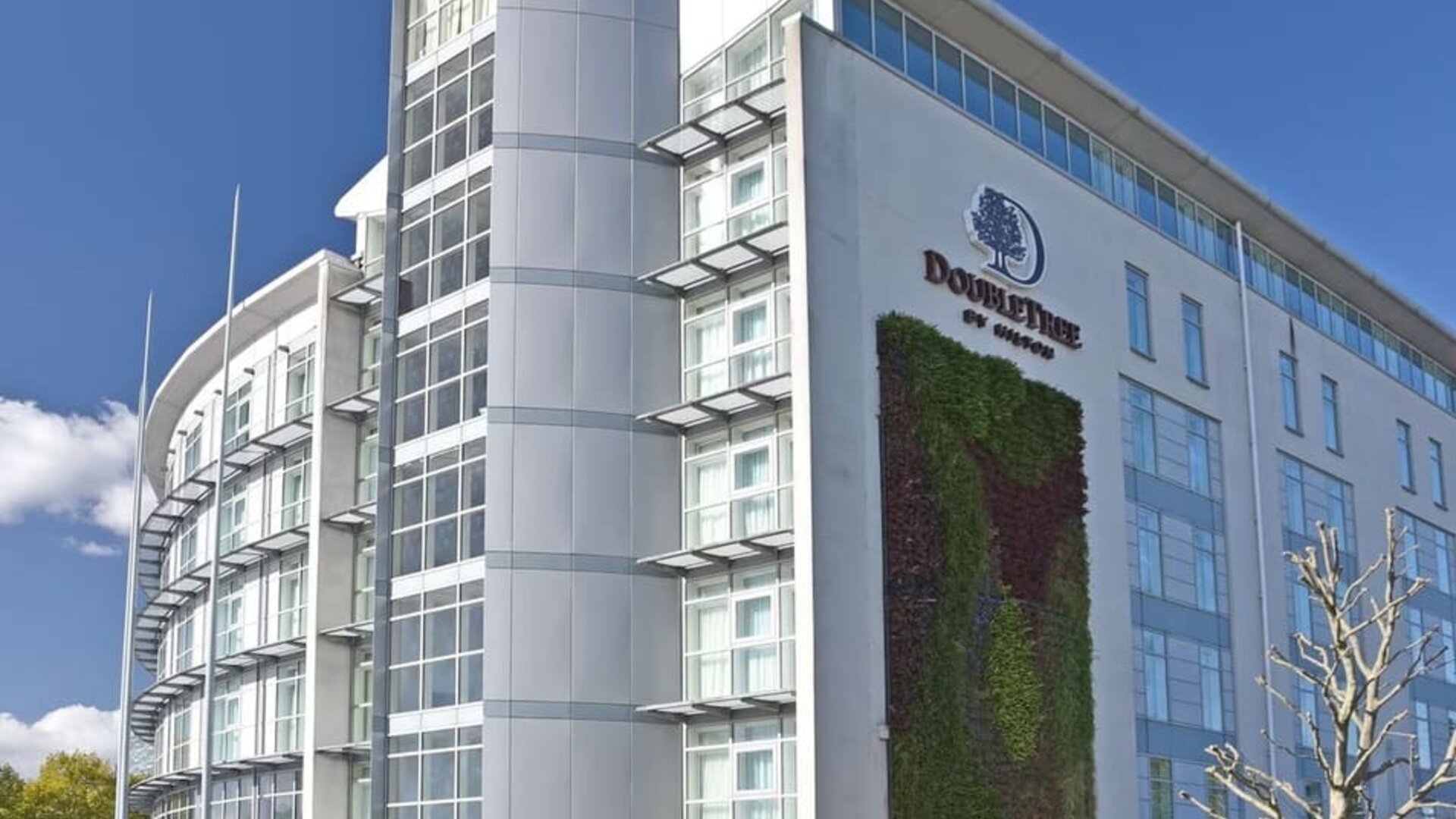 Hotel exterior at DoubleTree By Hilton London Excel.
