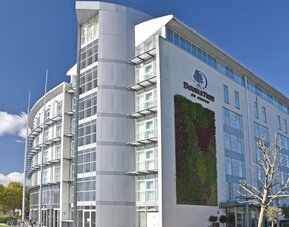 Hotel exterior at DoubleTree By Hilton London Excel.
