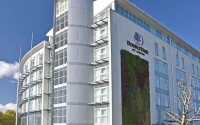 Hotel exterior at DoubleTree By Hilton London Excel.
