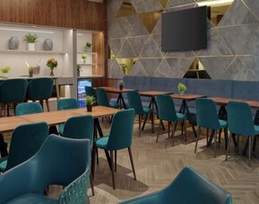 Executive lounge at Hilton London Angel Islington.