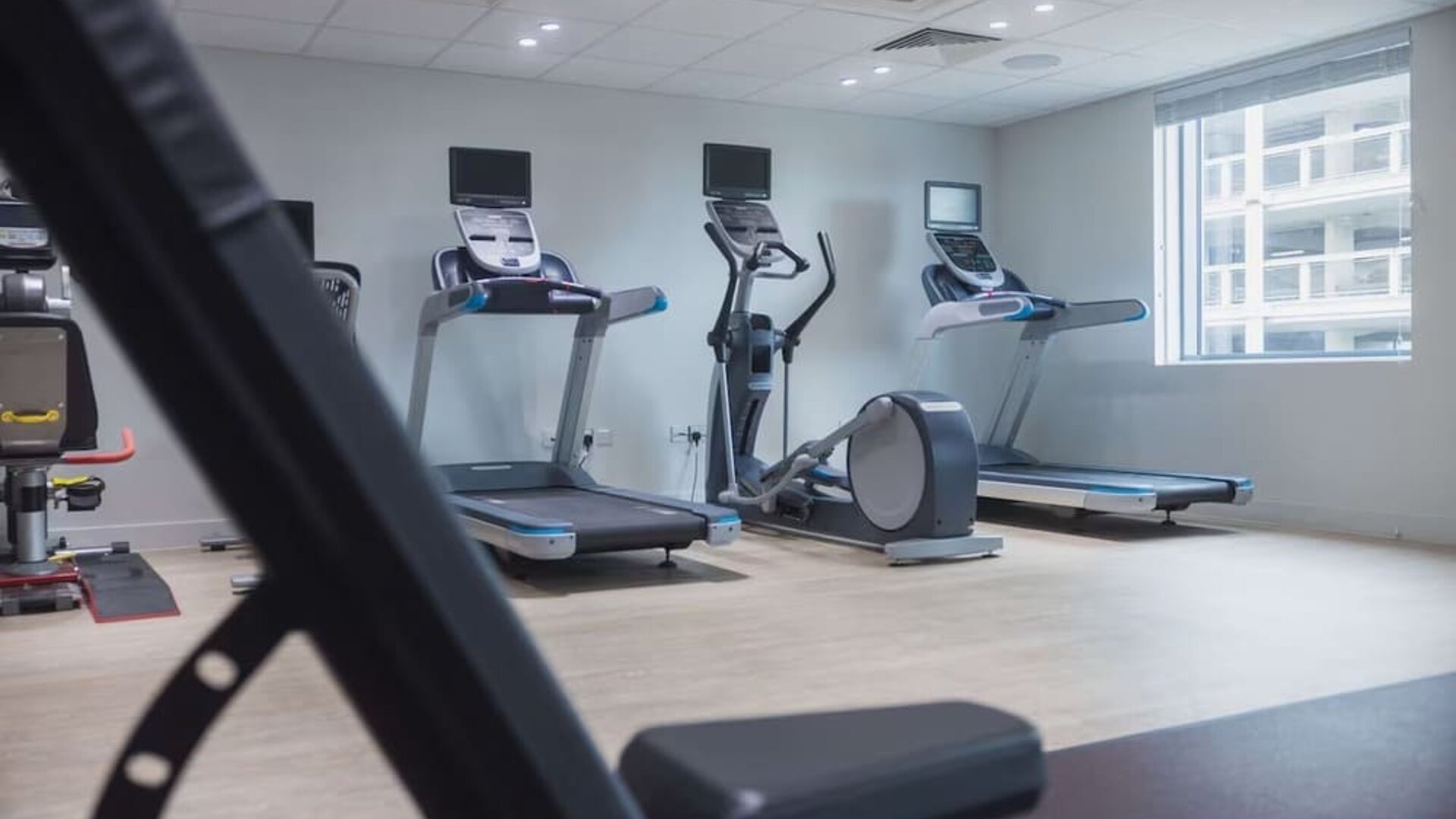 Fitness center available at Hilton Garden Inn Birmingham Airport.