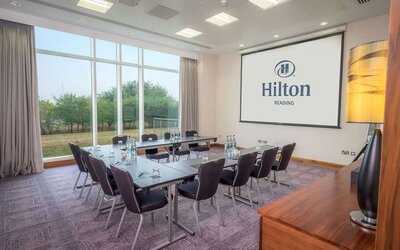Meeting room with u shape table the Hilton Reading.