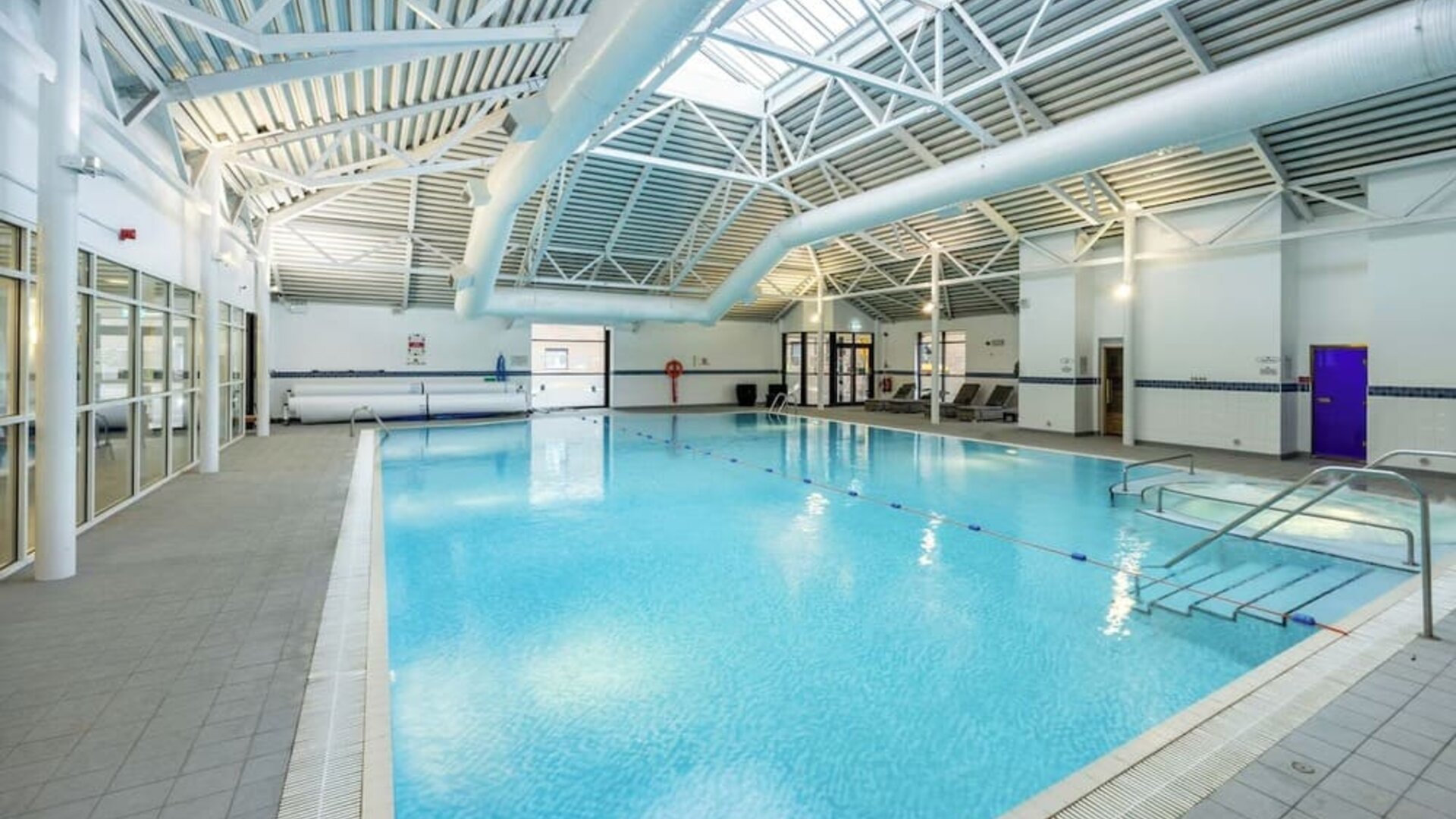 Relaxing indoor pool at DoubleTree By Hilton Edinburgh Airport.