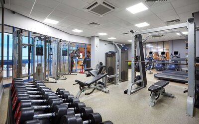 Fitness center available at DoubleTree By Hilton Coventry.