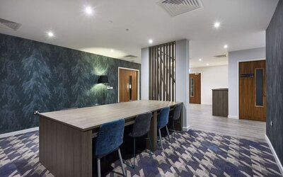 Business center available at Hampton By Hilton Humberside Airport.