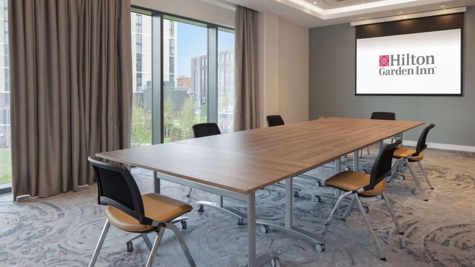 Professional meeting room at Hilton Garden Inn Stoke On Trent.