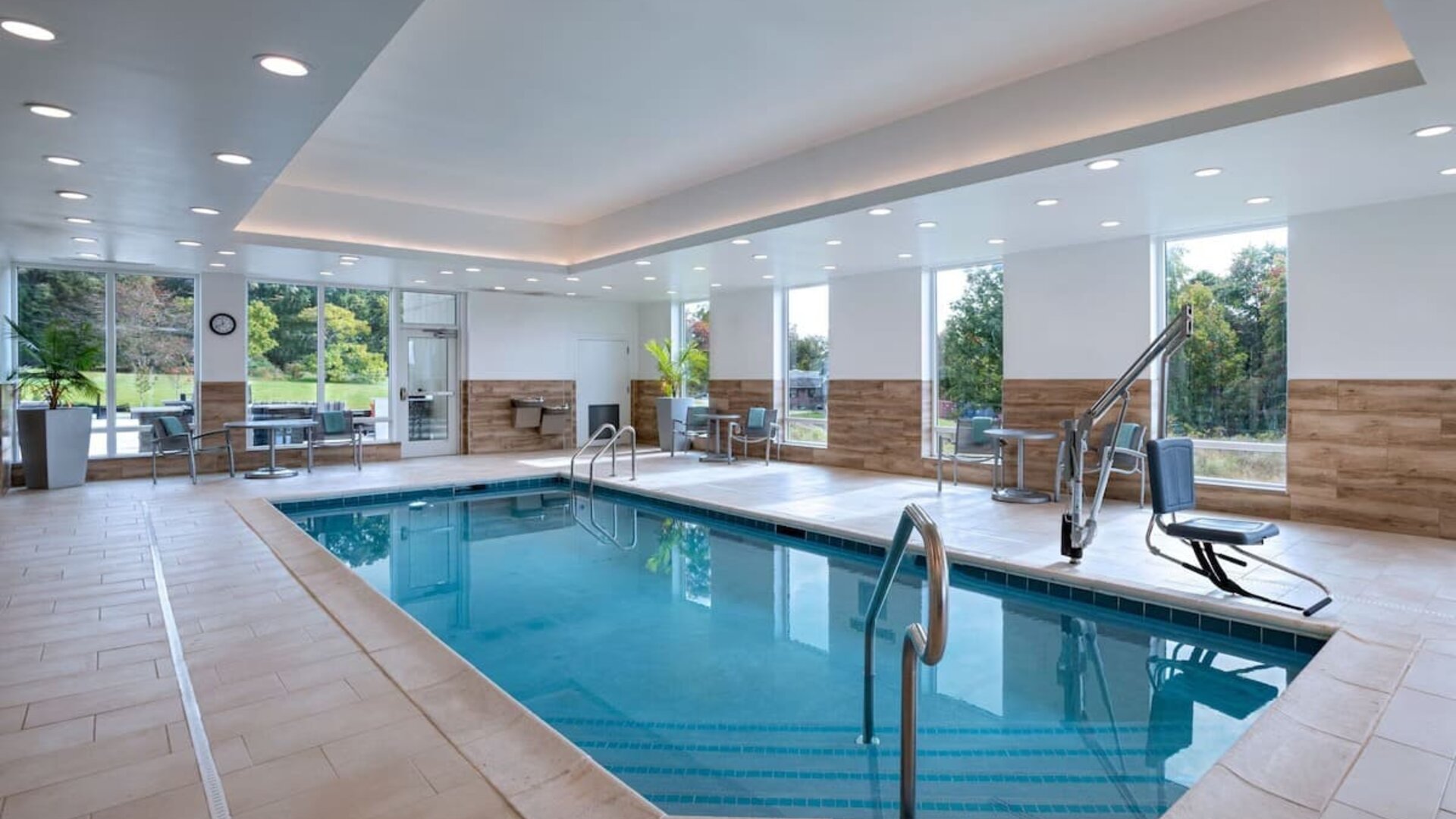 Indoor pool at TownePlace Suites Edgewood Aberdeen.