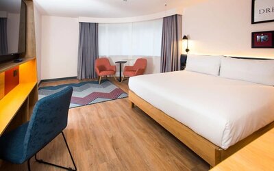 Day use room at Hampton By Hilton London Park Royal.
