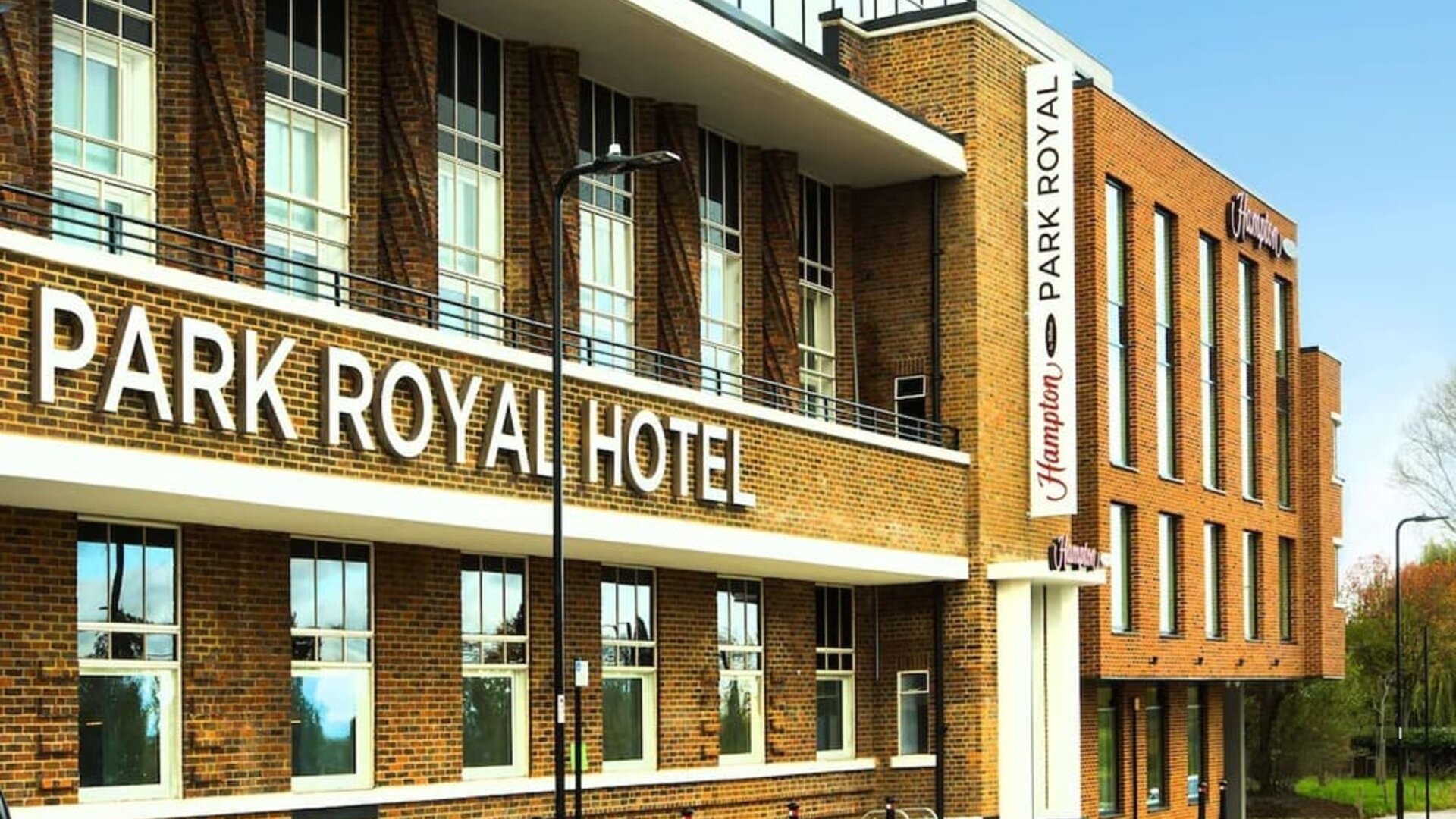 Hotel exterior at Hampton By Hilton London Park Royal.