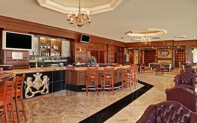 Hotel bar at Congress Plaza Hotel.