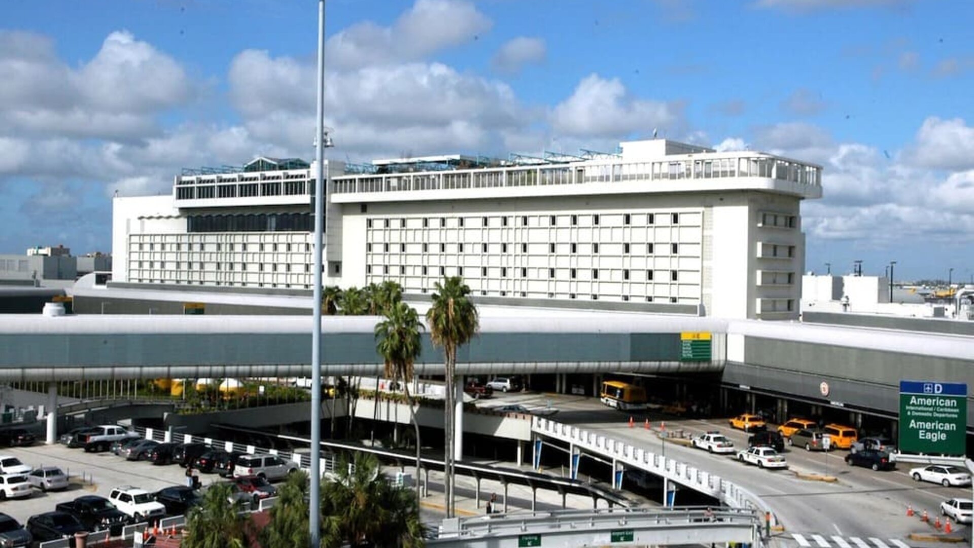 Hotel exterior at Miami International Airport Hotel.