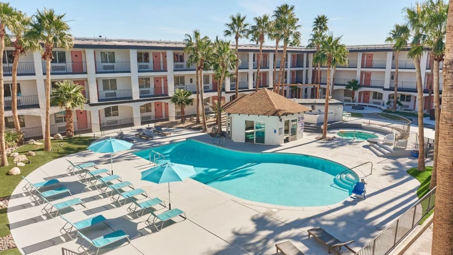 Refreshing outdoor pool at Aqua Soleil Hotel & Mineral Water Spa.