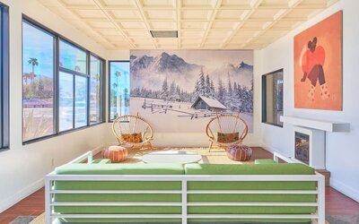 Lobby and coworking lounge at Aqua Soleil Hotel & Mineral Water Spa.