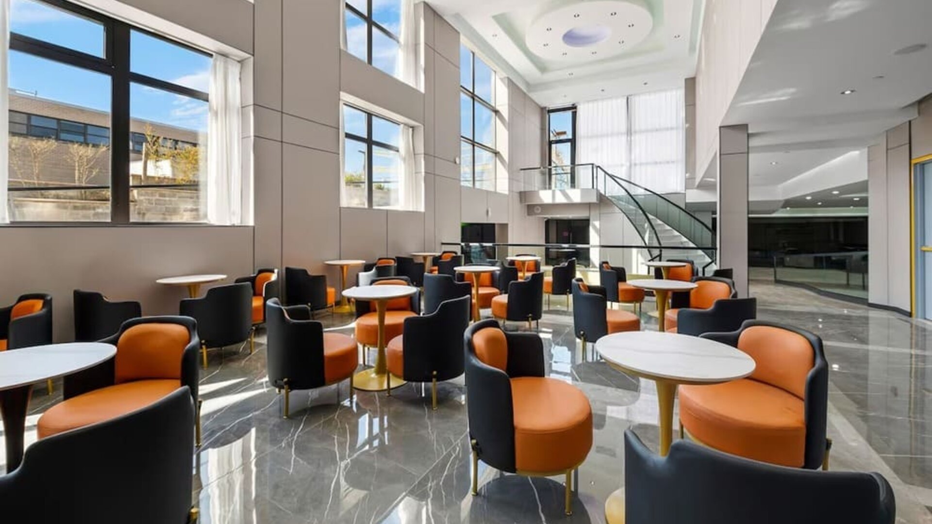 Hotel lounge area at Ly New York Hotel.