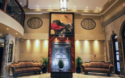 Hotel lobby at Hotel Brossard.