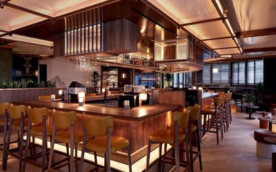 Hotel bar at DoubleTree By Hilton Montreal.