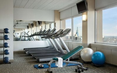 Fitness center available at Fairmont Winnipeg.