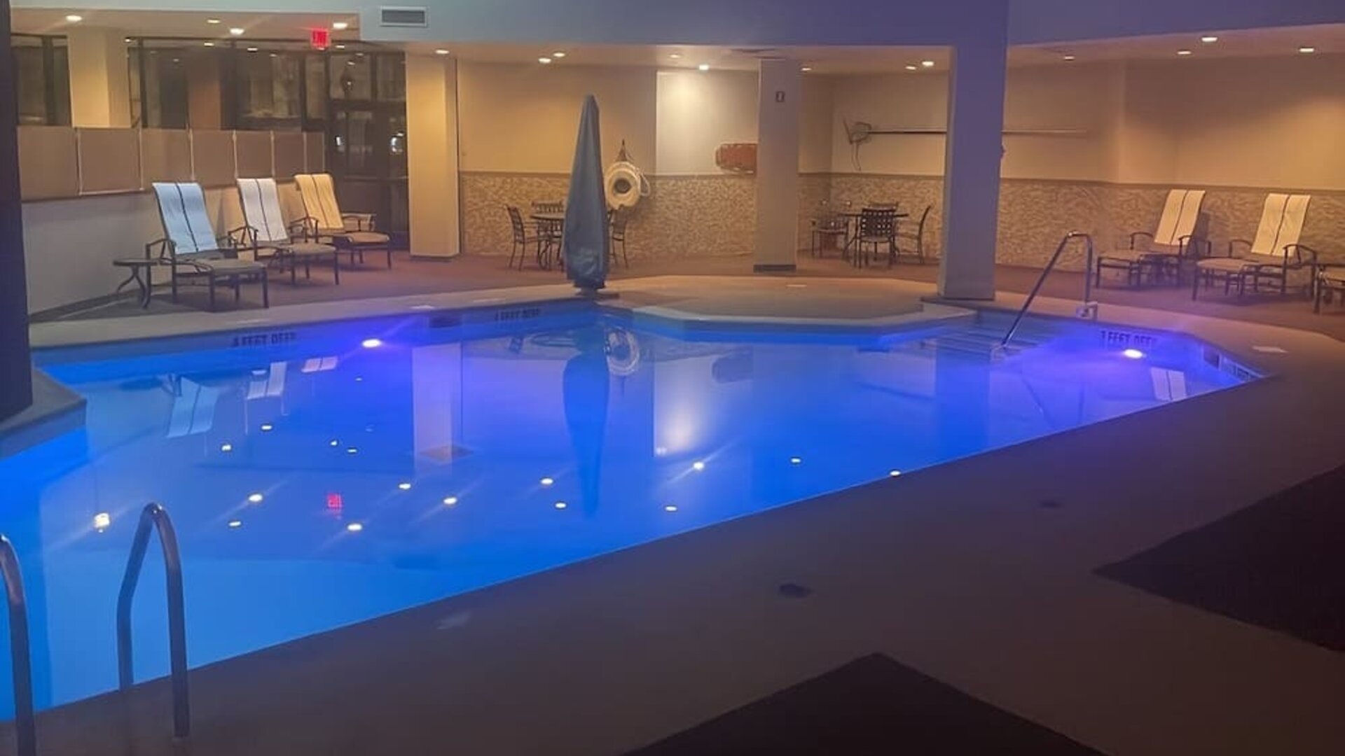 Refreshing indoor pool at Hilton Albany.
