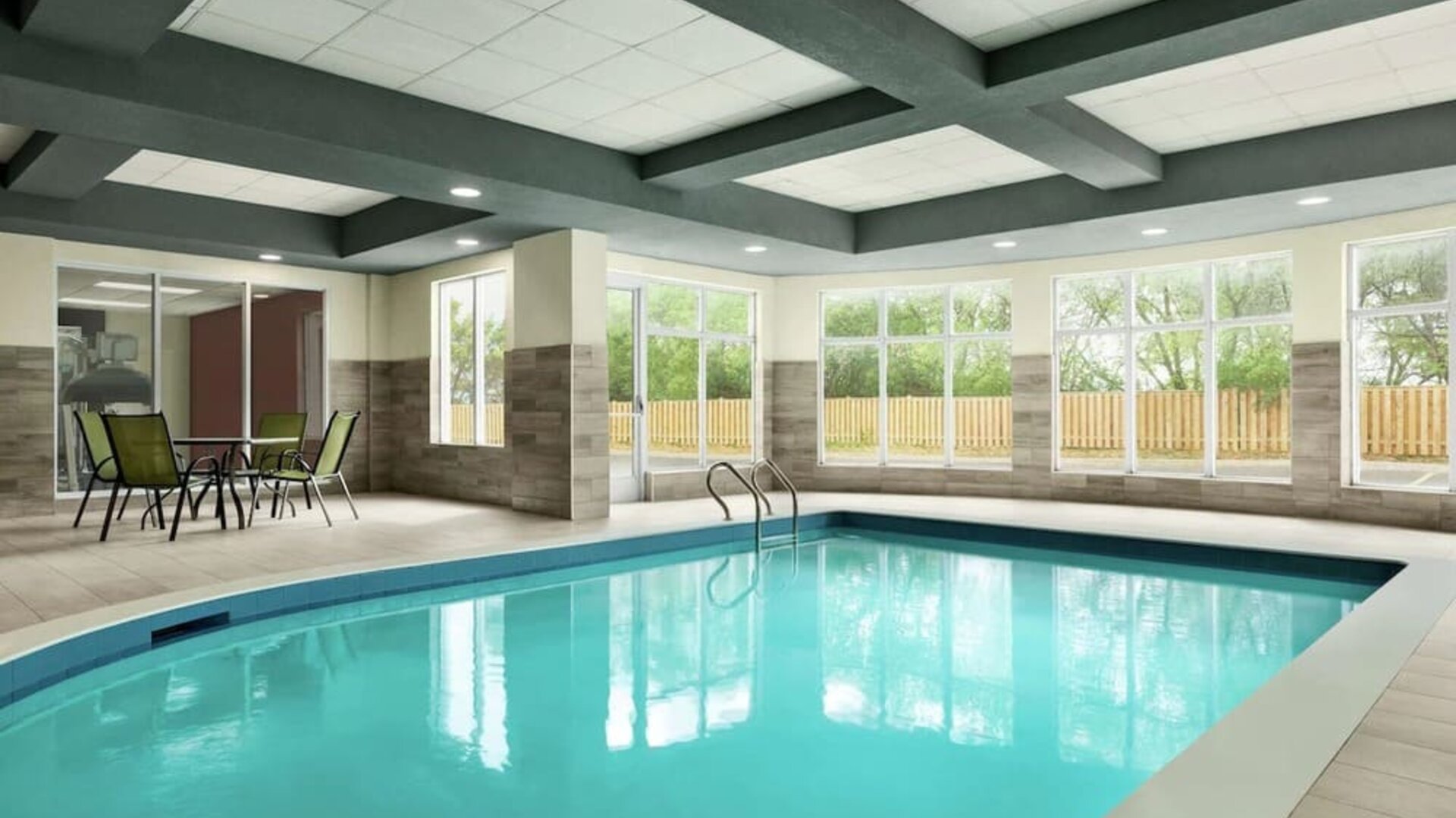 Relaxing indoor pool at the Hilton Garden Inn Kitchener/Cambridge.