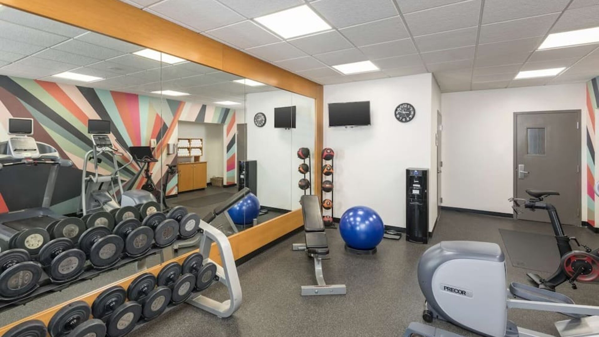 Fitness center available at Hilton Garden Inn Boca Raton.