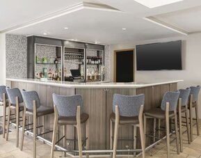 Hotel bar at Hilton Garden Inn Boca Raton.