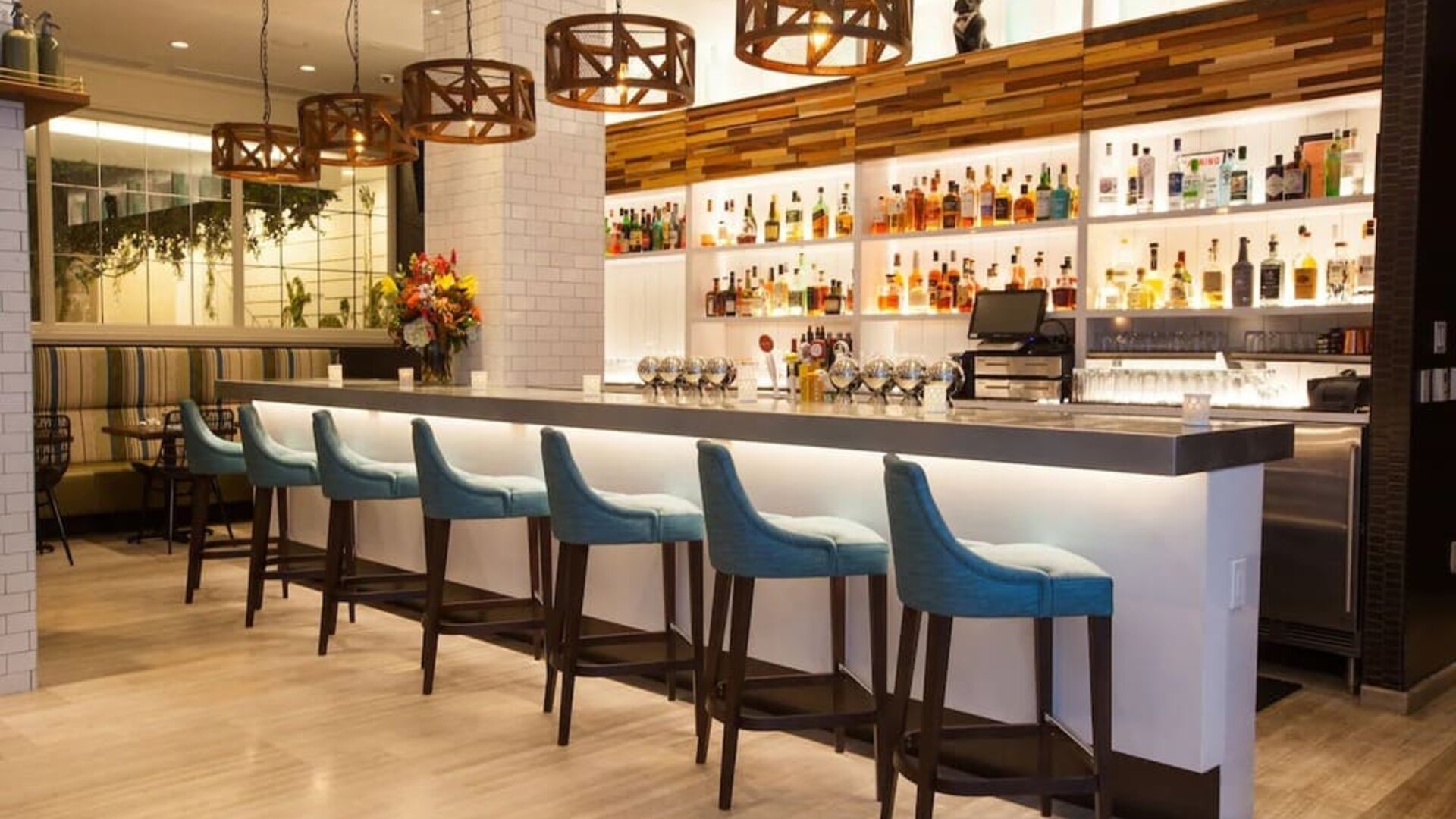 Hotel bar at Innside By Melia New York Nomad.