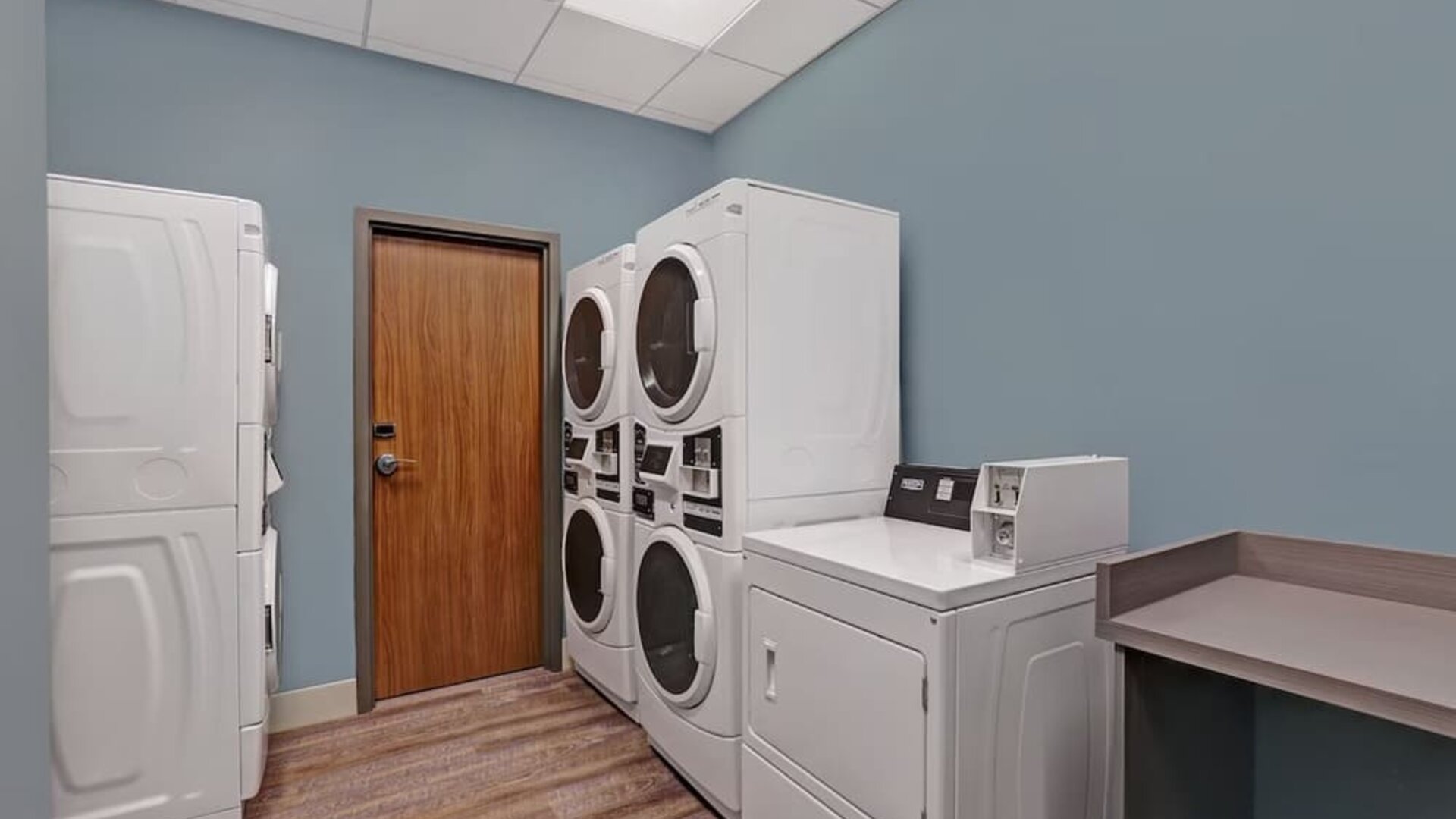 Laundry room at Holiday Inn Express Kingston West.