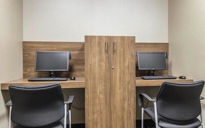 Business center at Quality Inn & Suites Kingston.