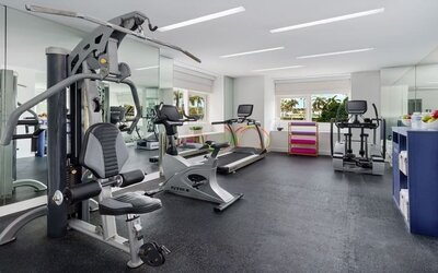 Fitness facility available at YVE Hotel Miami.