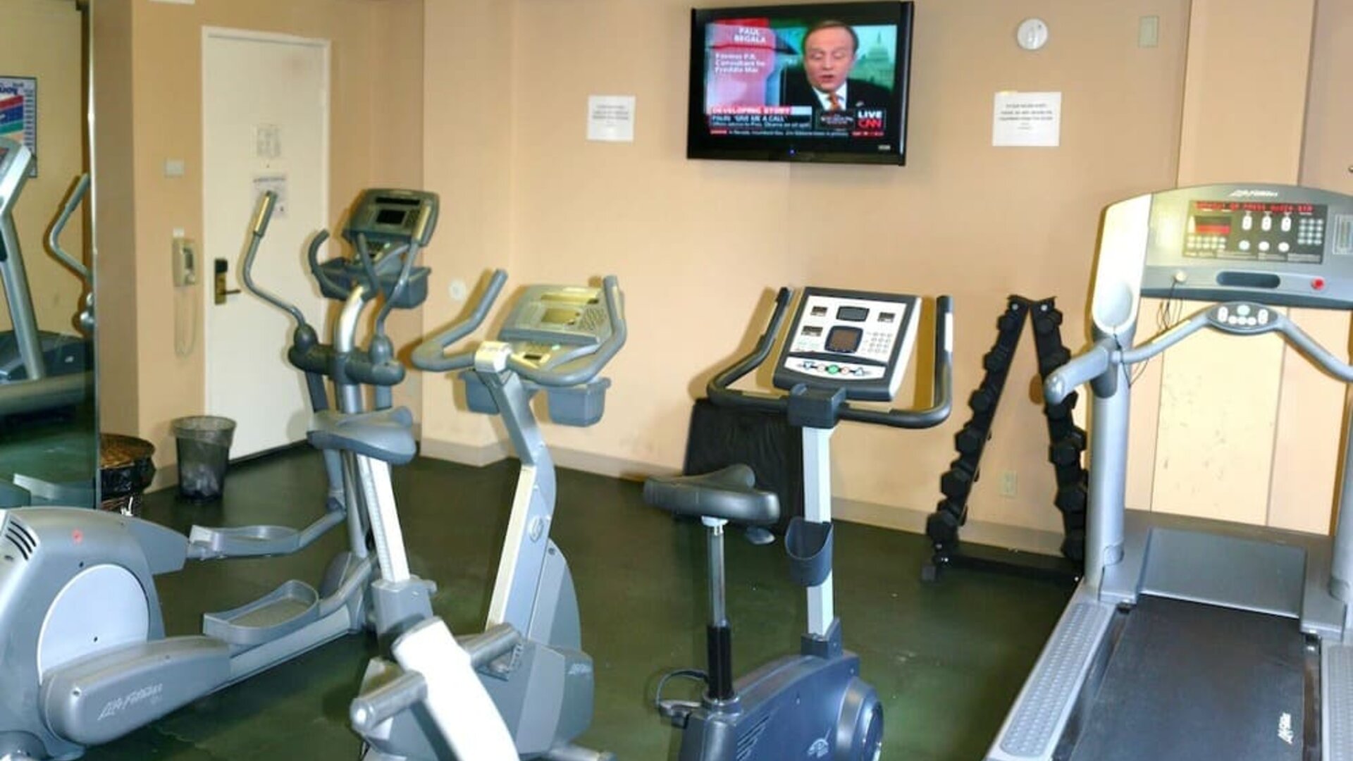 Fitness center available at Hollywood Hotel.