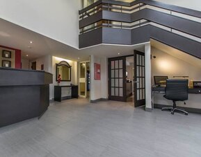 Hotel lobby at Comfort Inn Val D'or. 