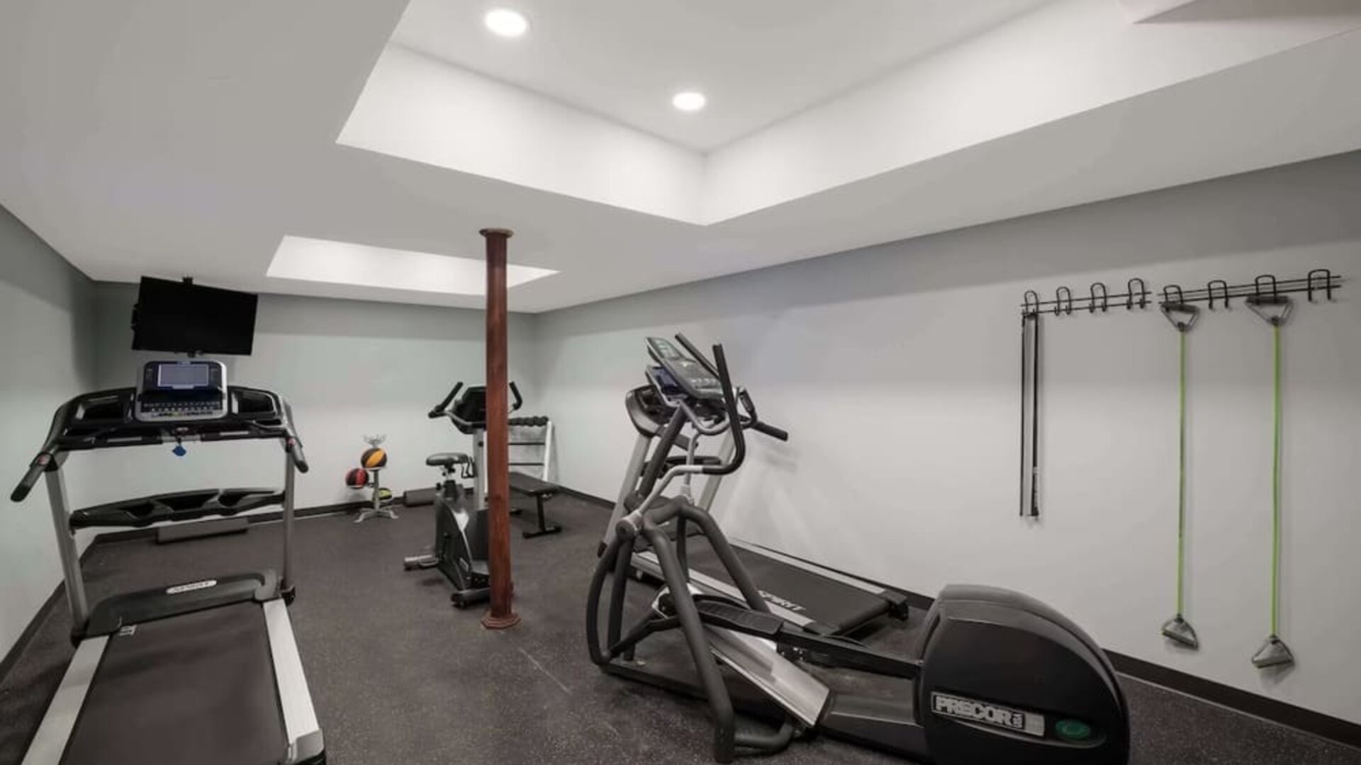 Fitness center available at Best Western Woodbury Inn.